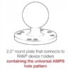 RAMÂ® Round Plate with Ball - C Size - Image 4
