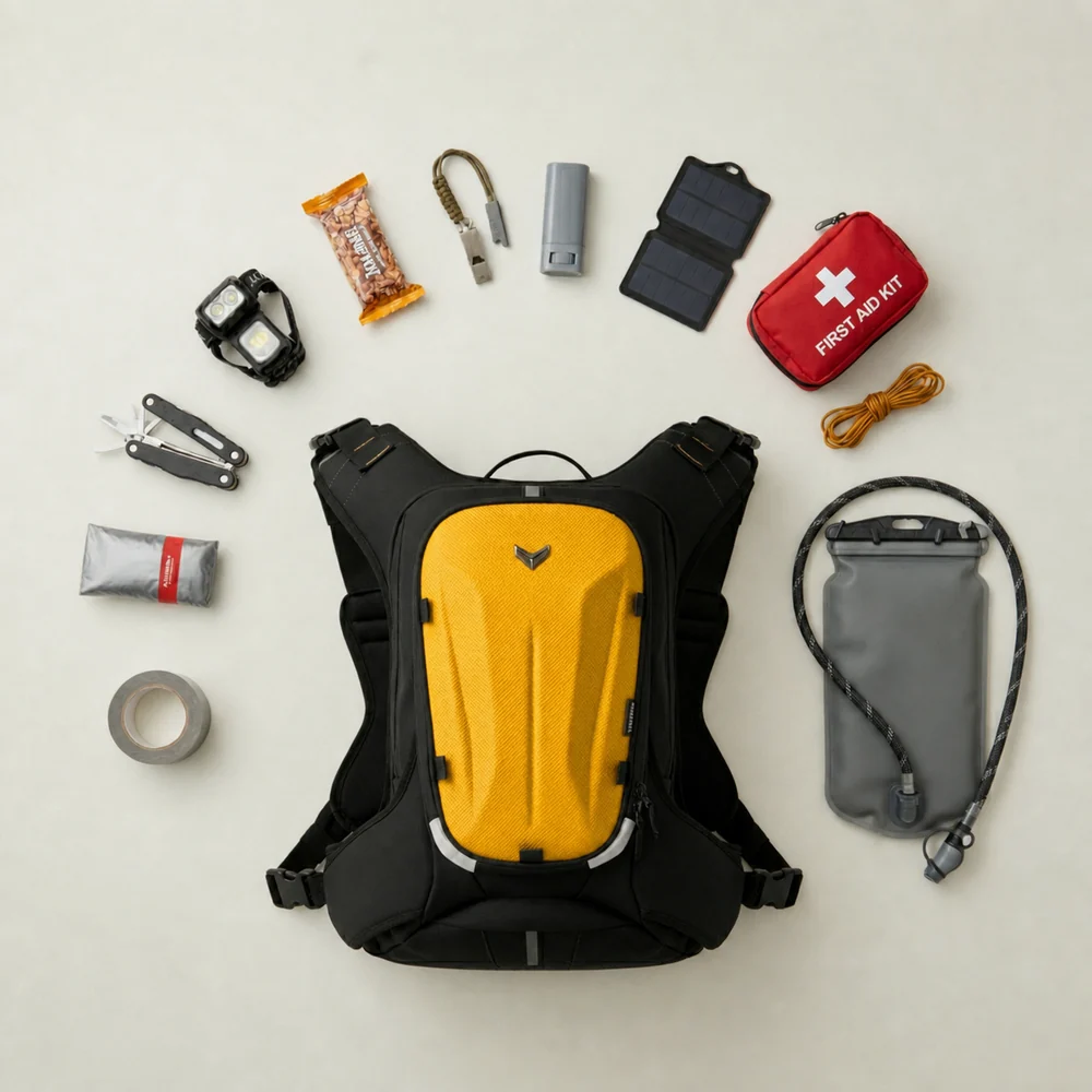 Vantora Prime Hydration Backpack 25L Yellow Shell - Image 2