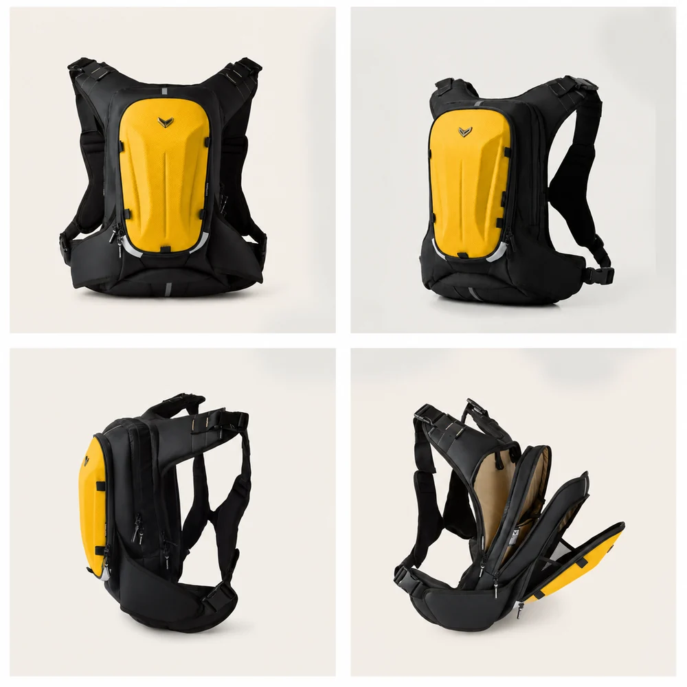 Vantora Prime Hydration Backpack 25L Yellow Shell - Image 3