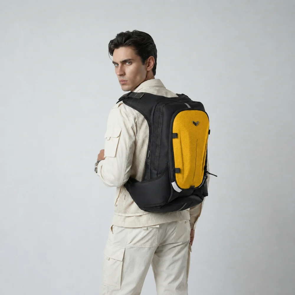 Vantora Prime Hydration Backpack 25L Yellow Shell - Image 4