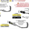 ARROW EXHAUST Full Racing System with Veloce Silencers Titanium for Triumph Daytona 660 (2024-2026) - 71007VL - Image 2