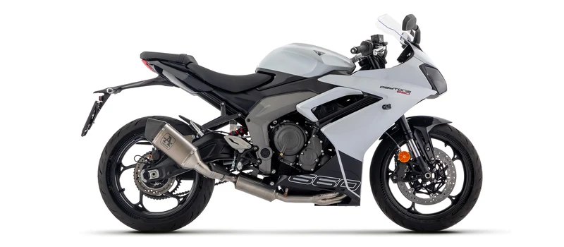 ARROW EXHAUST Full Racing System with Veloce Silencers Titanium for Triumph Daytona 660 (2024-2026) - 71007VL - Image 1