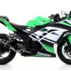 ARROW EXHAUST GP2 Silencers Kit Dark for Kawasaki Ninja 300 (2016-2024) - 71018GPI - Image 2