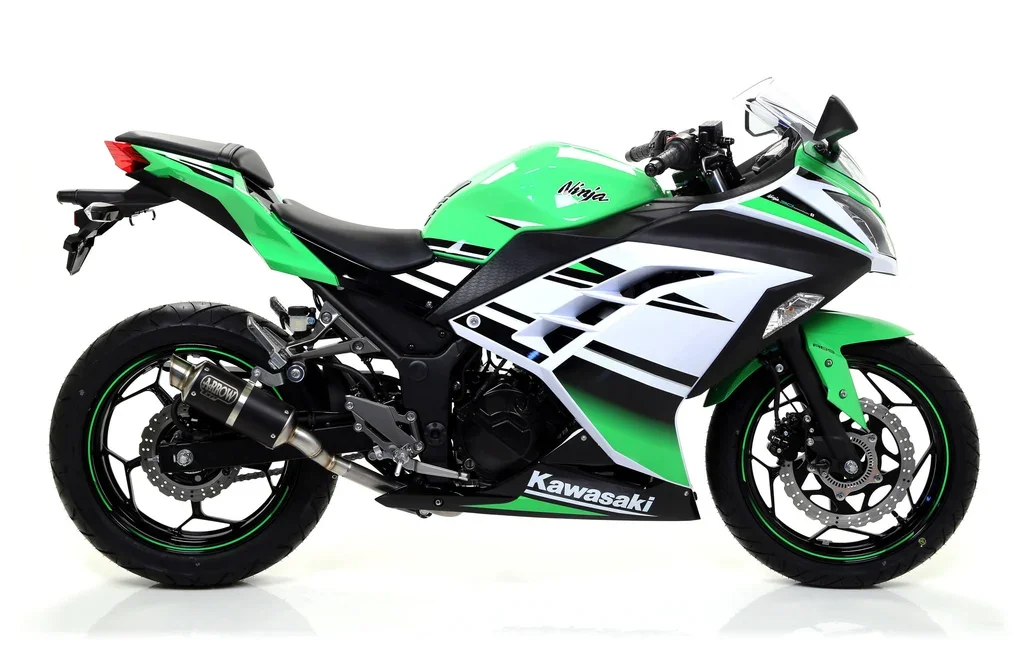 ARROW EXHAUST GP2 Silencers Kit Dark for Kawasaki Ninja 300 (2016-2024) - 71018GPI - Image 2