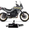 ARROW EXHAUST Indy Race Silencer Aluminium Dark with Carbon End Cap for Honda XL 750 Transalp (2023-2026) - 72641AKN - Image 2