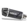 ARROW EXHAUST Indy Race EVO Silencer Aluminium Dark with Carbon End Cap for Honda NX 500 (2024-2026) - 71964AKN - Image 1