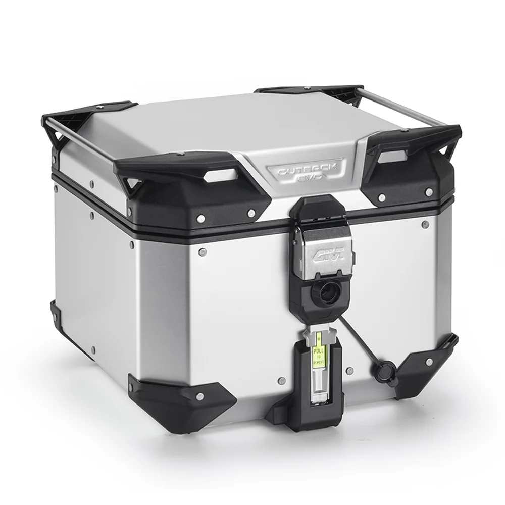 Givi Trekker Outback EVO Monokey Top Case Anodized Aluminium 42L - OBKEVO42A - Image 1