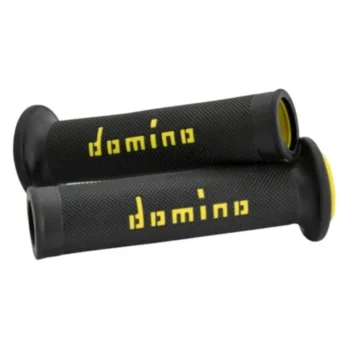 Domino Handlebar Grips A010 - White/Black - Image 1