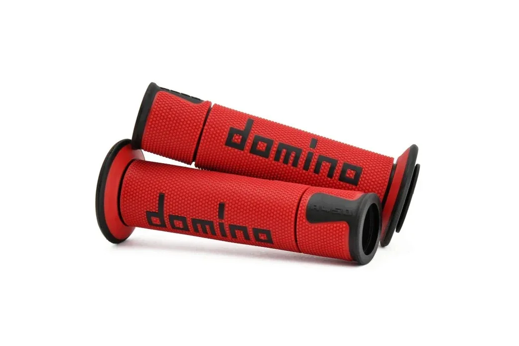 Domino Handlebar Grips A450 - Green/Black - Image 2