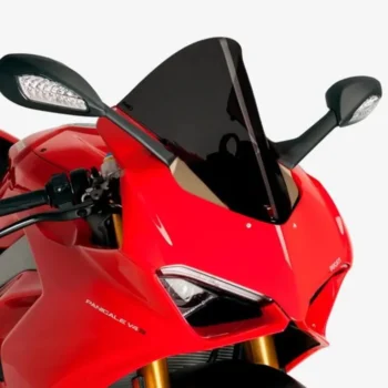 Puig R-Racer Windscreen (Dark Smoke) for Ducati Panigale V4 / V4S (2018-2019) - 9690F - Image 1