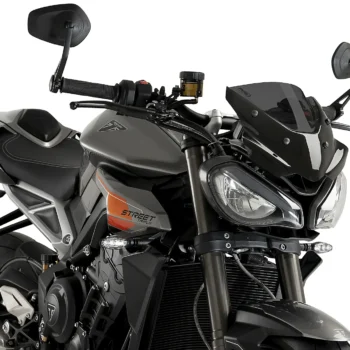 Puig New Generation Sport Windscreen Dark Smoke for Triumph Street Triple 765 R - 22234F - Image 1