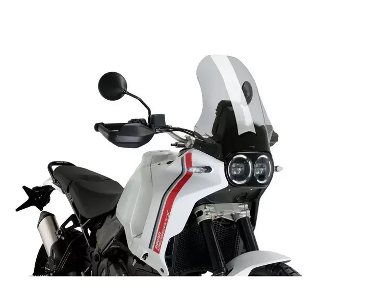 Puig Touring Windscreen (Light Smoke) for Ducati DesertX (2022+) - 21437H - Image 2