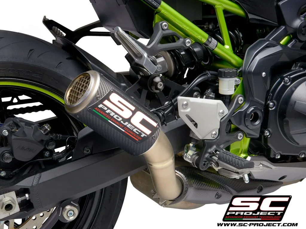 SC Project Kawasaki Z900 (2017-2024) CR-T Muffler Carbon Fiber 77x21x27 - K34-T36CRE - Image 1