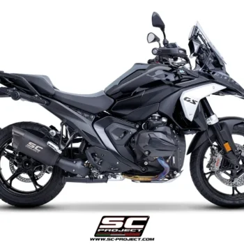 SC Project BMW R1300GS/ GSA Adventure-R titanium exhaust Matt Black (Compatible with original side cases) - B40A-T153MB-L - Image 1