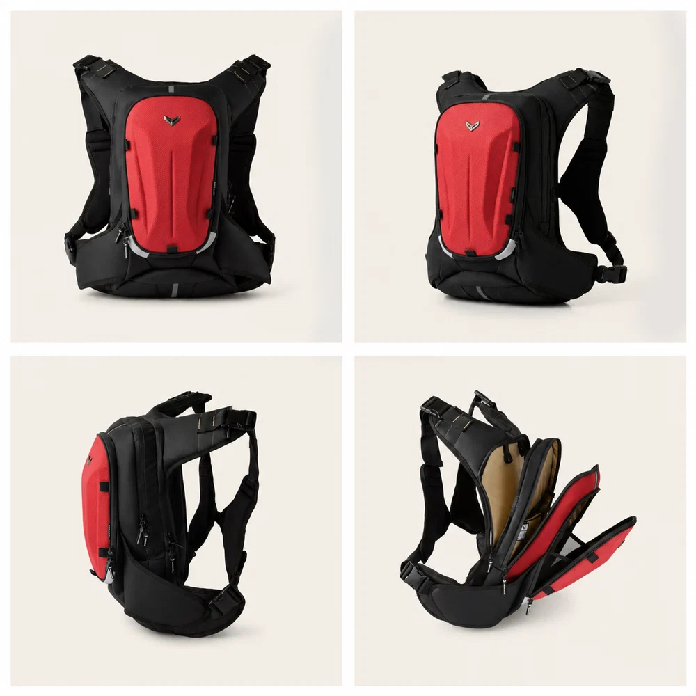 Vantora Prime Hydration Backpack 25L Red Shell - Image 2